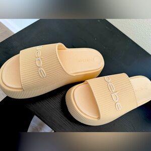 Bebe Cream Sandals